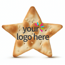 Load image into Gallery viewer, Star shaped cracker that can be printed with your logo here