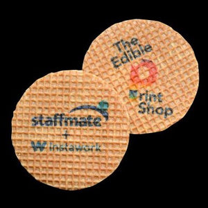 Stroopwafels with a logo