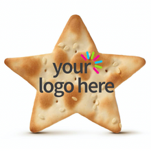 Load image into Gallery viewer, Star shaped cracker that can be printed with your logo here
