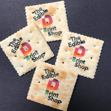 Load image into Gallery viewer, Saltine Cracker with an edible logo printed
